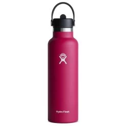 Hydro Flask Standard Mouth Insulated Bottle With Flex Straw Cap (21 Oz)